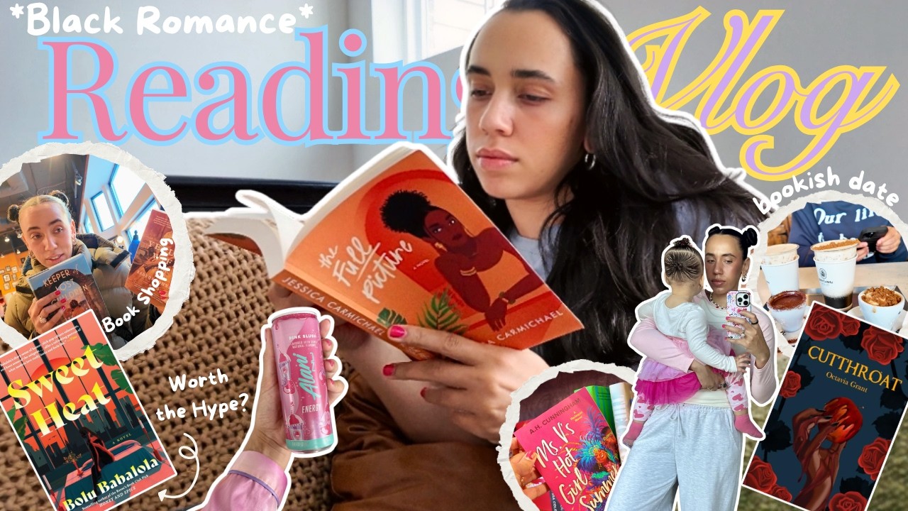 cozy reading vlog ✨📖 reading black romance only, mahogany book store shopping + bookish date