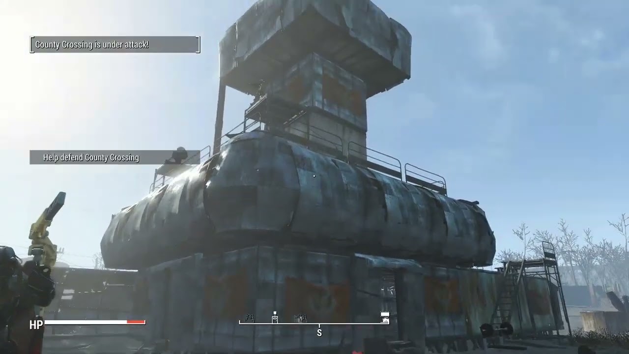 A behemoth attacks my BoS base - Fallout 4