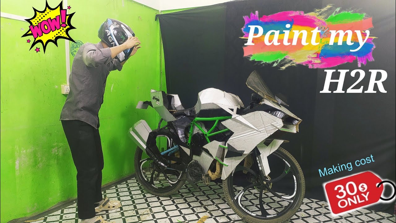 Painted Homemade Ninja H2R #Part-2 @RoundWheel