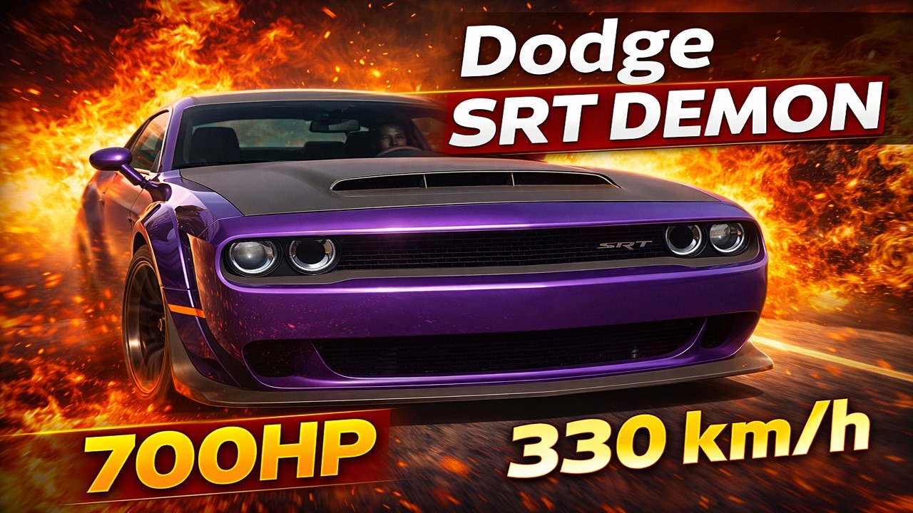 (4K) 700HP Dodge Challenger SRT Demon 2018 (+330km/h) - Forza Horizon 5