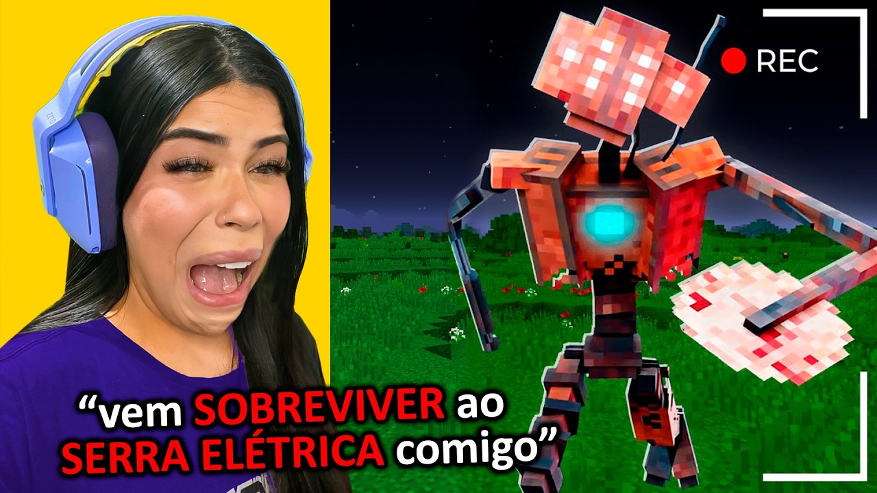SERRA ELÉTRICA APARECEU PELA PRIMEIRA VEZ E QUASE FECHEI O MINECRAFT!!
