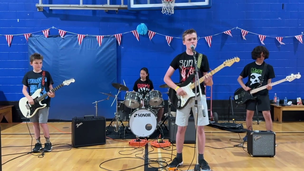 Our Band Played “Basket Case” by Green Day at the School Carnival