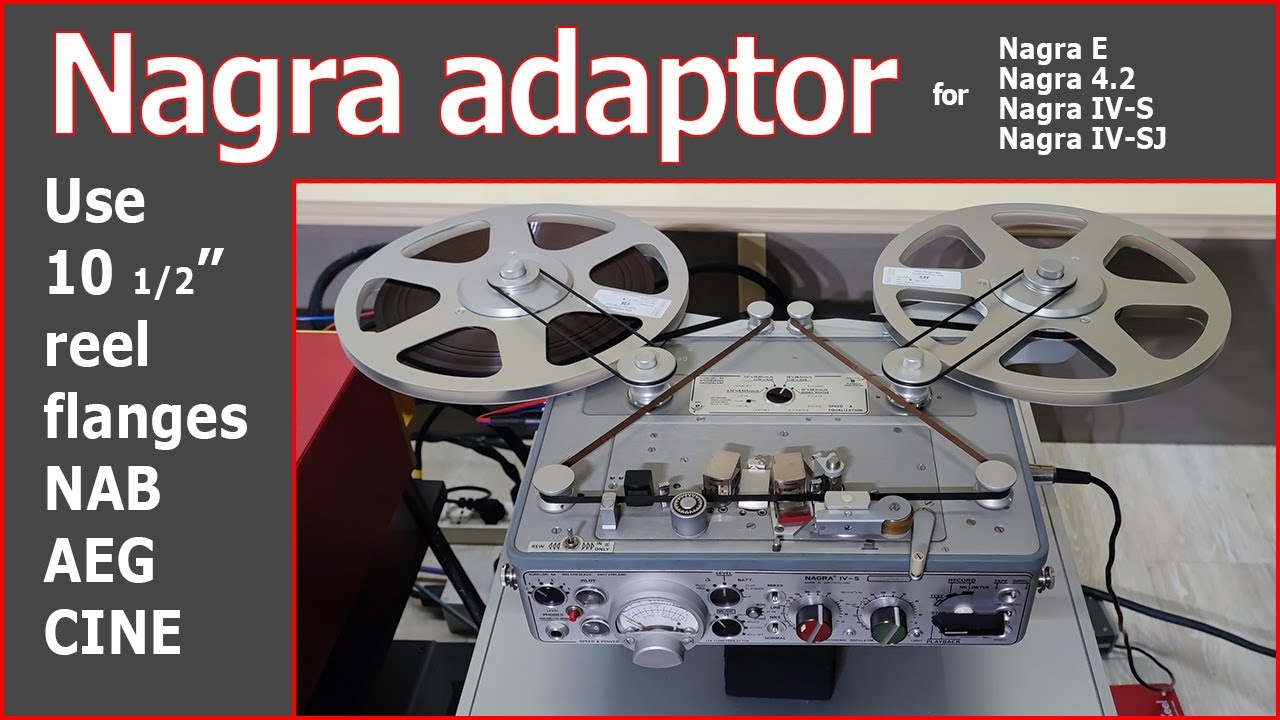 Nagra adaptor for flanges Cine, AEG and NAB 10 1/2
