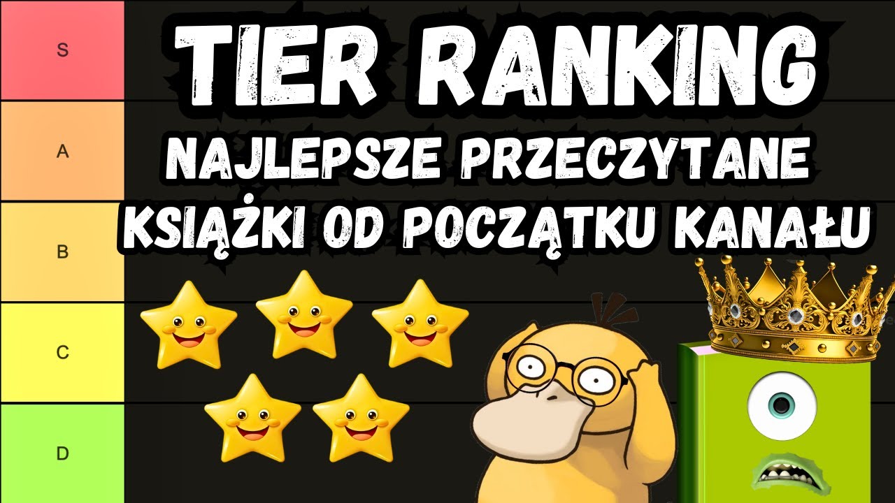 RANKING NAJLEPSZYCH KSIĄŻEK PRZECZYTANYCH OD POCZĄTKU KANAŁU 🏆🏆🏆