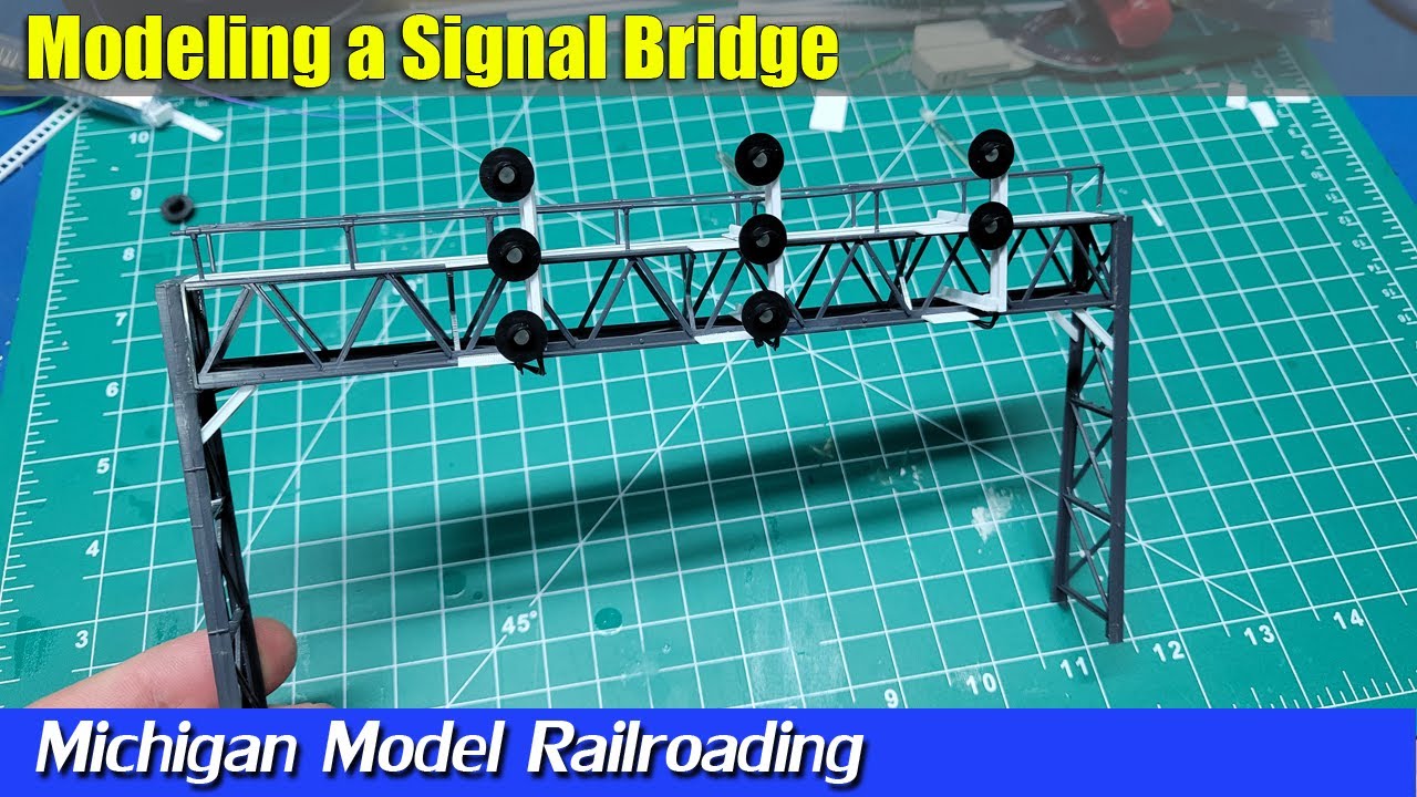 HO Railroad Signal Bridge Design and Electronics