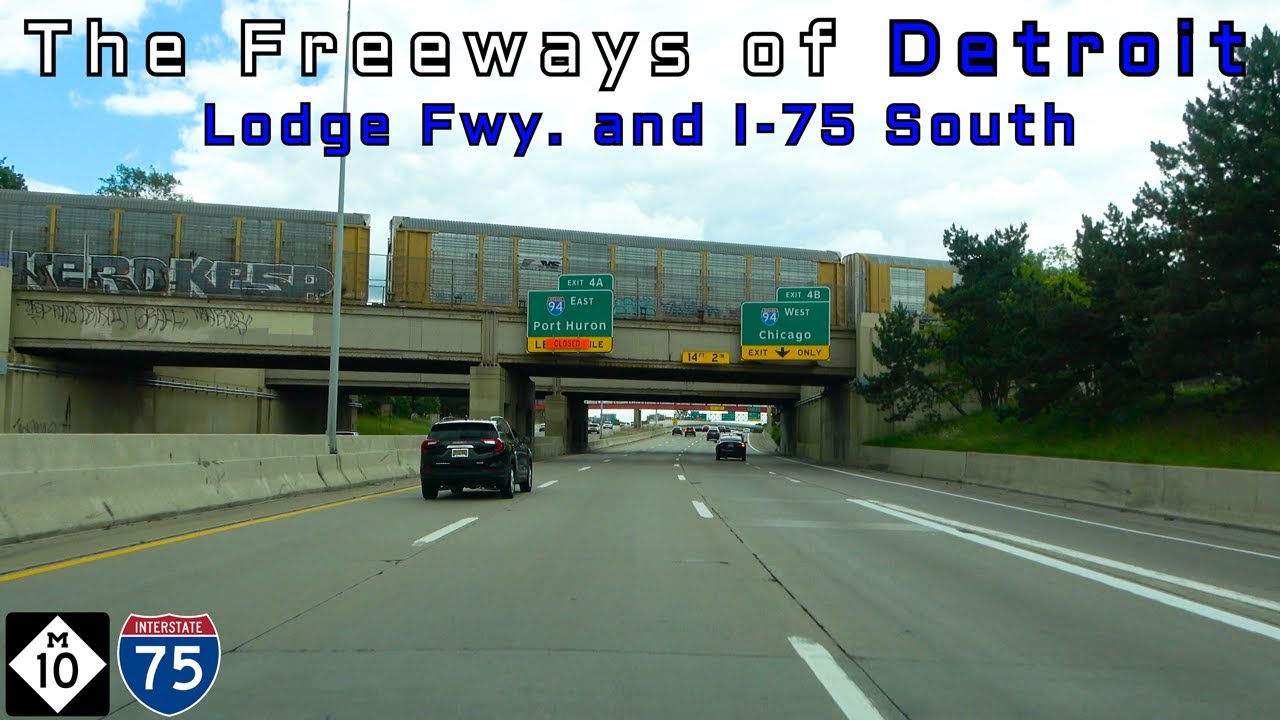 The Freeways of Detroit - M-10 and I-75 South