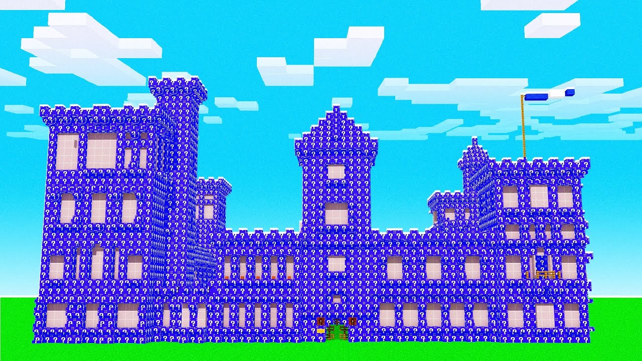 Minecraft BUT the CASTLE is OMEGA LUCKY BLOCKS