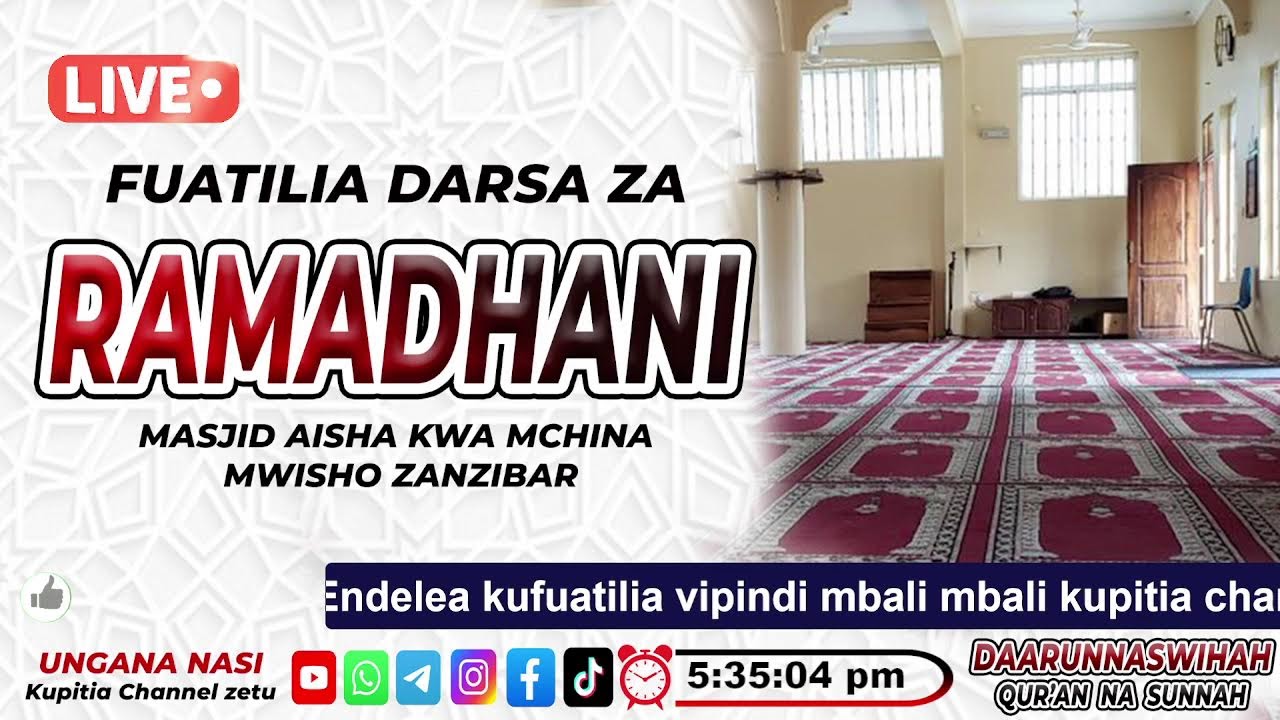 #LIVE - FADHILA ZA KUMI LA MWISHO NA LAYLATUL KADRI