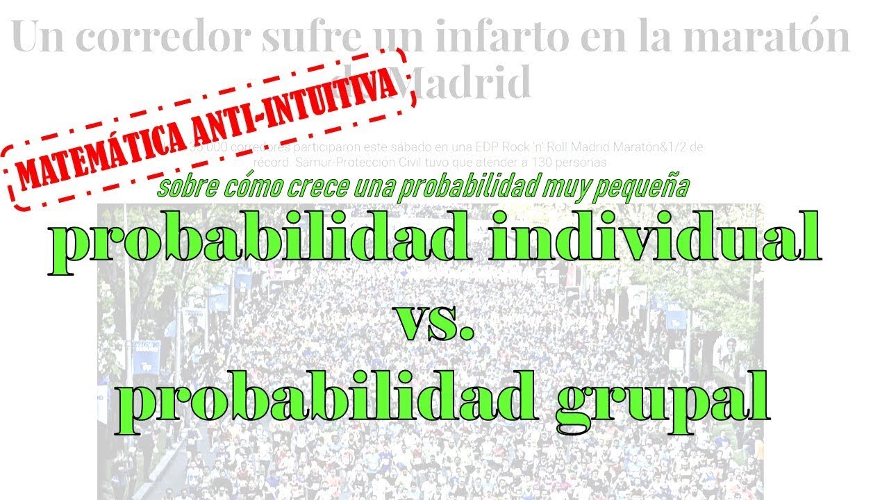 probabilidad individual vs probabilidad grupal matematica anti intuitiva
