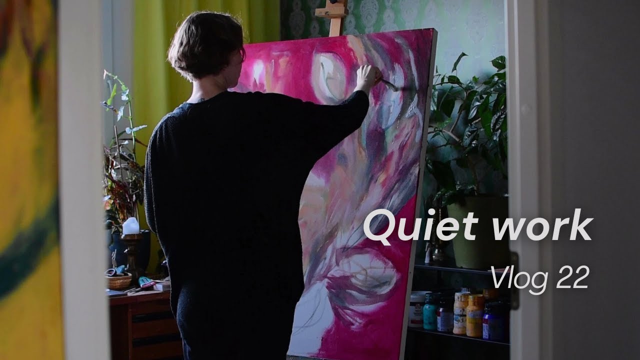 Singing Lake, Painting Until Dark | Slow vlog