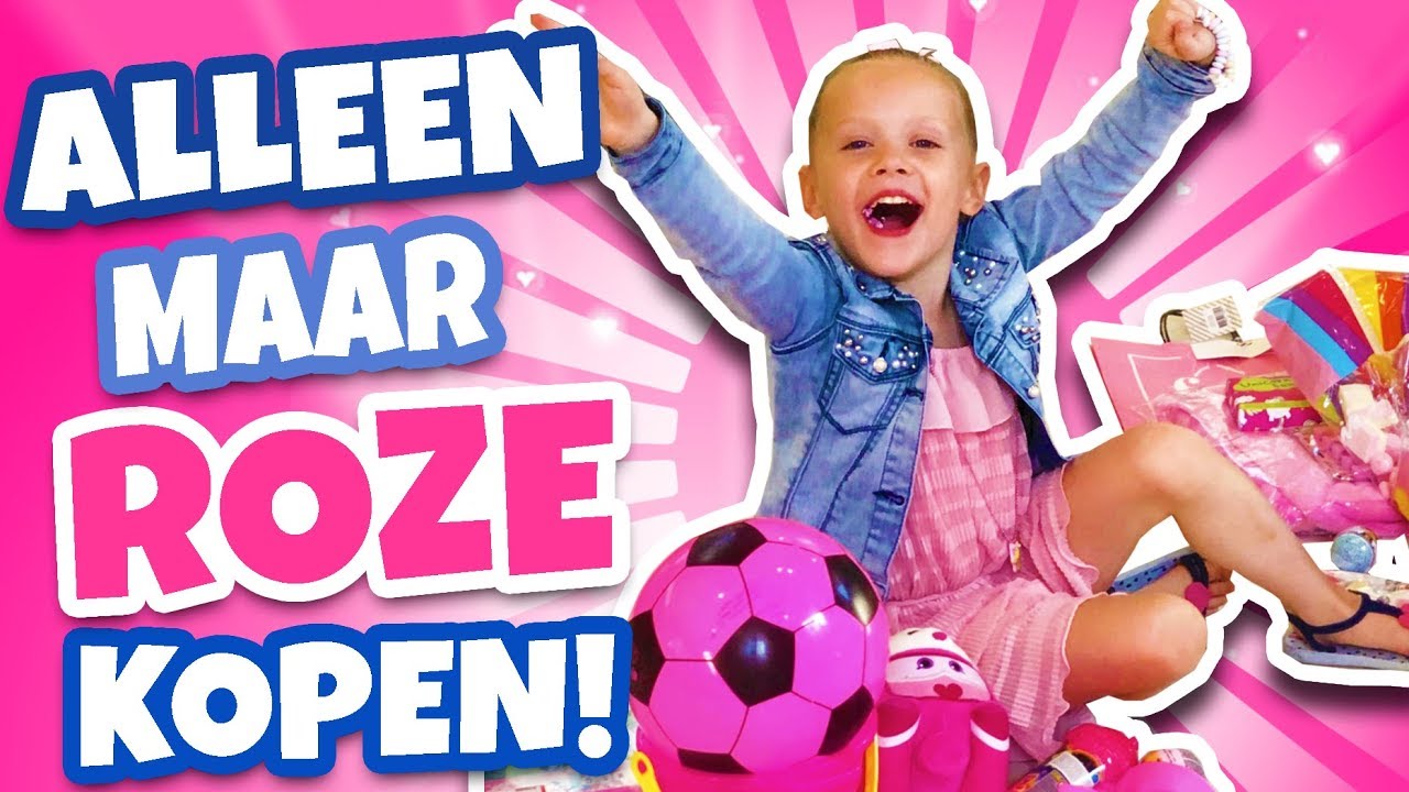 We kopen ALLES wat ROZE is! 🩷🤣 | Shopping Challenge met Vayèn