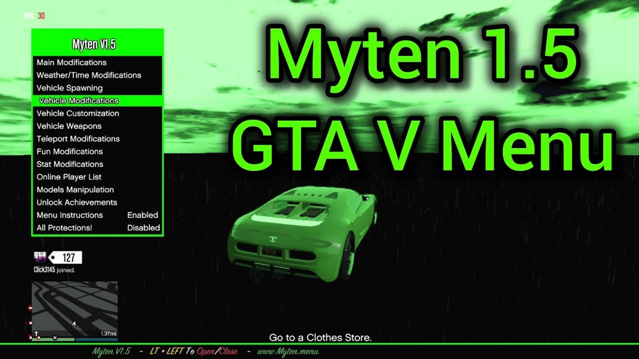 GTA V | TU27 | Myten 1.5 | XEX Mod Menu | (RGH/JTAG) [+Download]