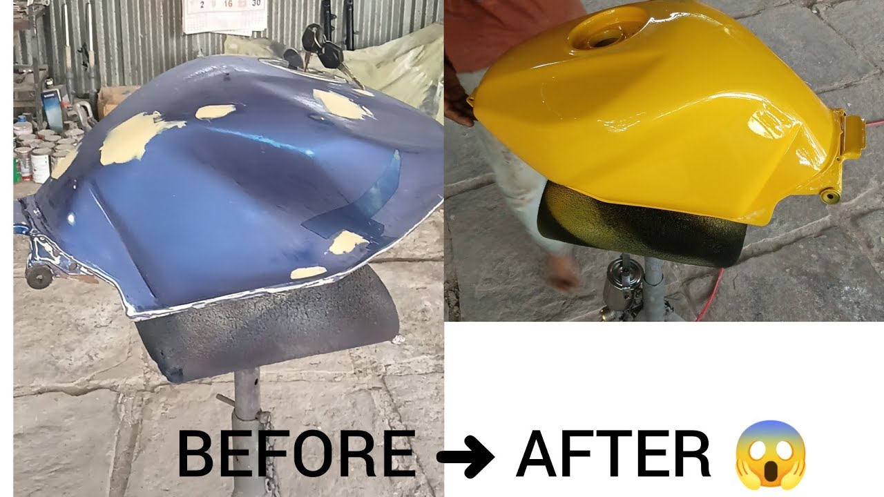 Полная покраска кузова Yamaha R15 🔥 Полная смена цвета | Бюджетное преображение