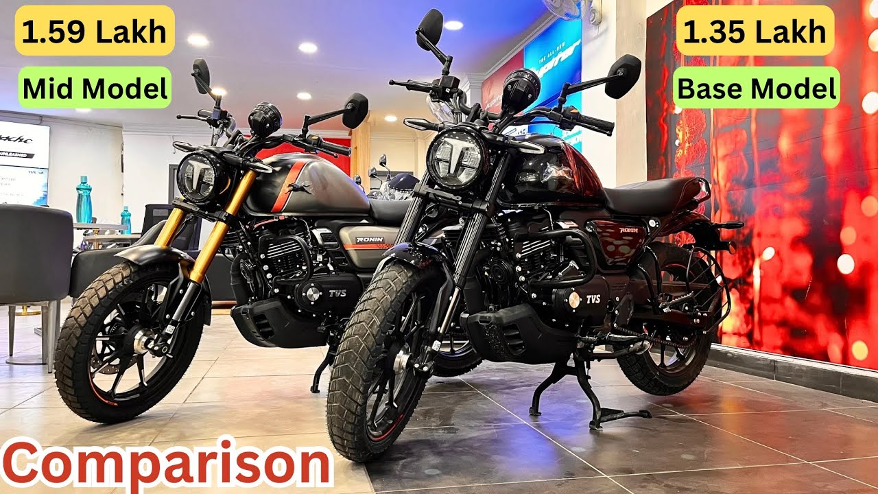 Tvs Ronin 2025 Mid Model (1.59Lakh ) Vs Ronin  2025 Base Model (1.35Lakh ) How Many New Changes !