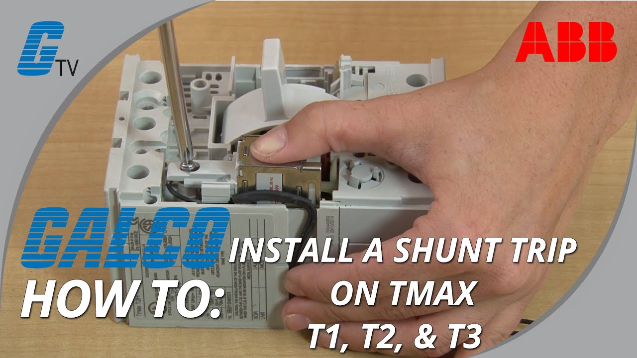 How to Install a Shunt Trip on an ABB TMAX Series T1, T2, & T3 Enclosed Circuit Breaker
