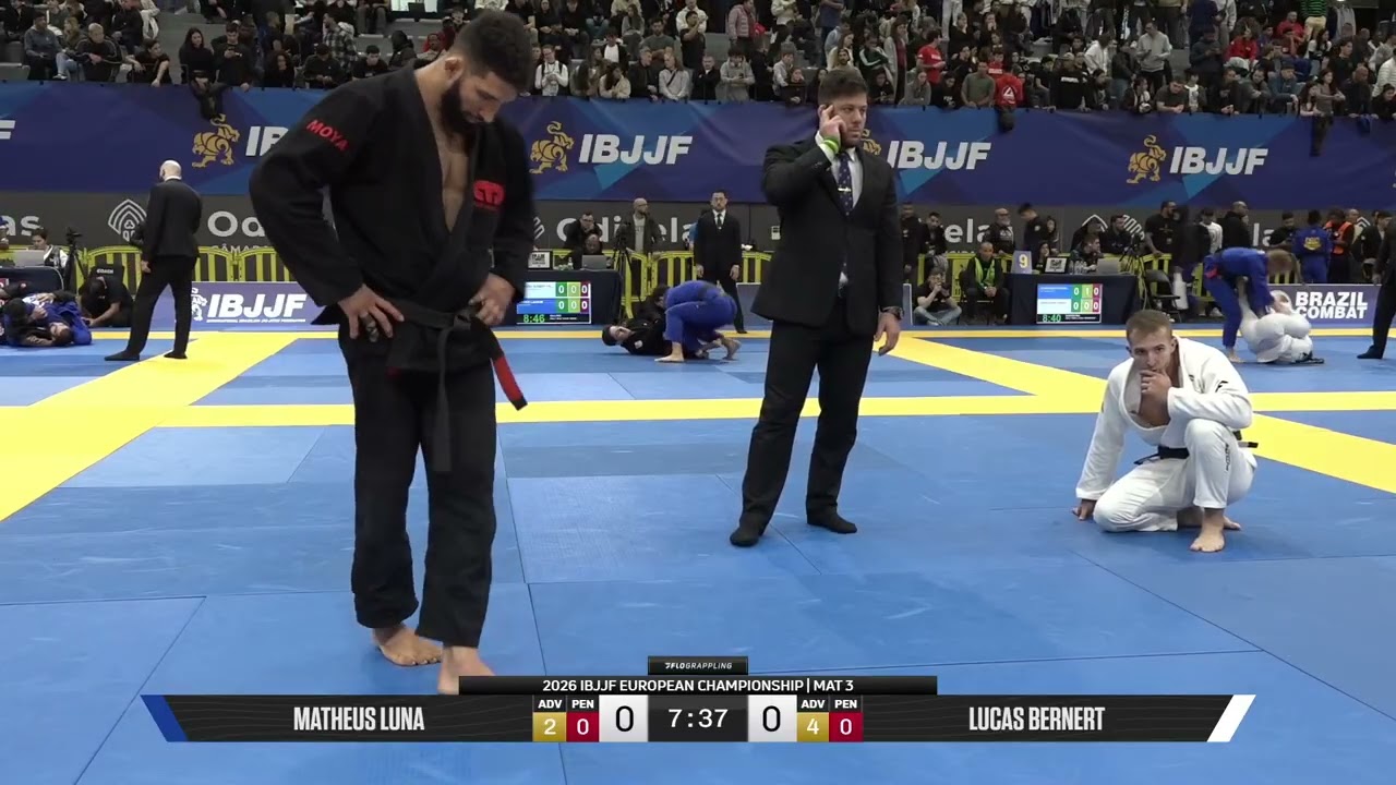 Wild Match From Euros! Lucas Bernert vs Matheus Luna | 2026 IBJJF Euros