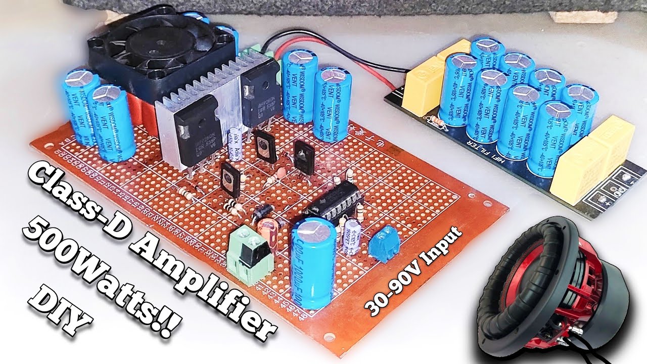 How To Make A 500W Class D Amplifier TL494 - JLCPCB ✓