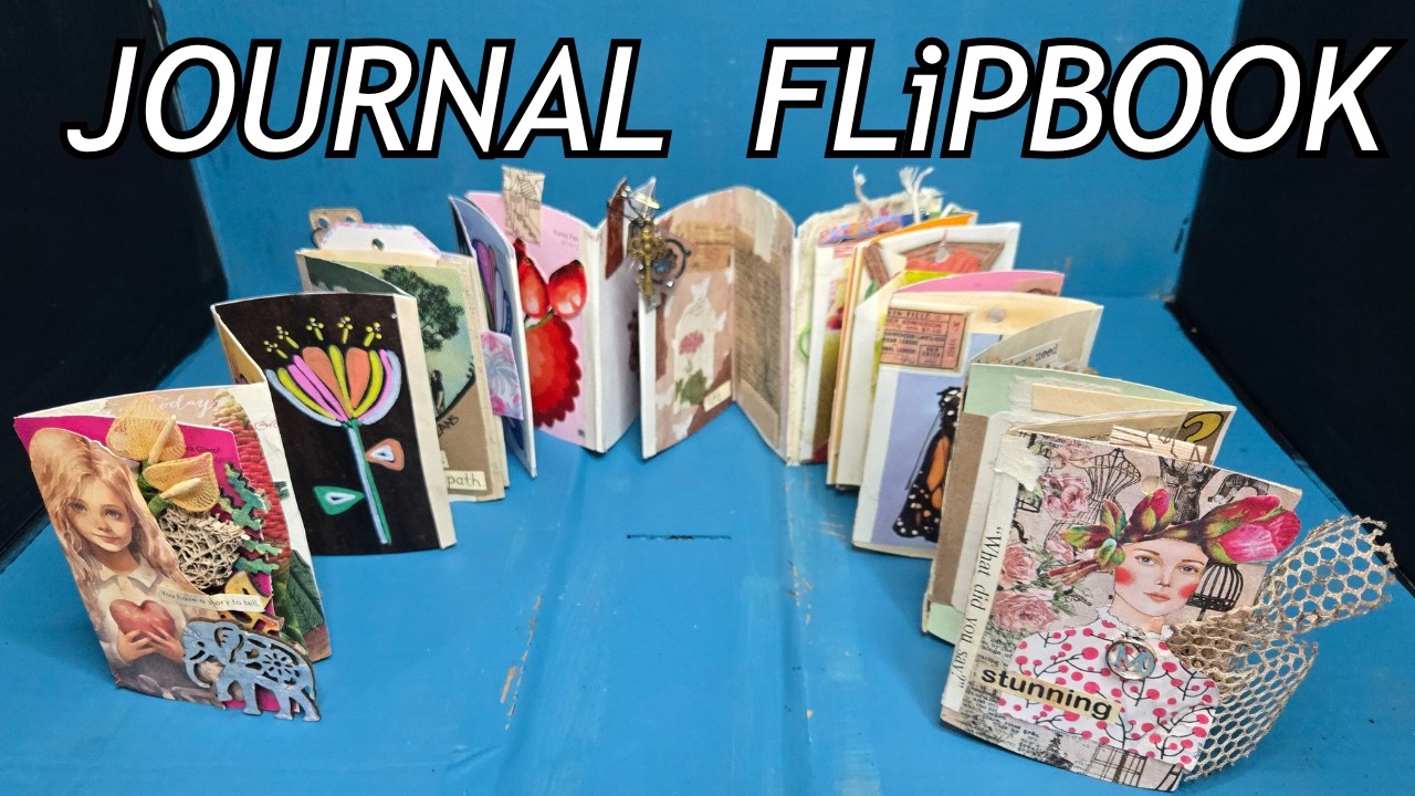 How to BEAT the BLANK PAGES of a junk journal 📝Flip through easy ideas #273