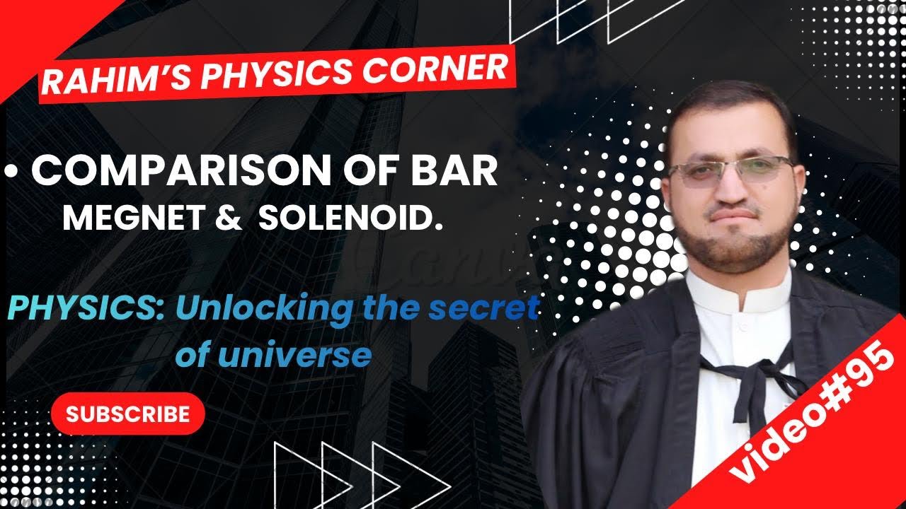 COMPARISON OF BAR MEGNET& SOLENOID |class 9 |#learn with Rahim | #education |#experiment |#science 