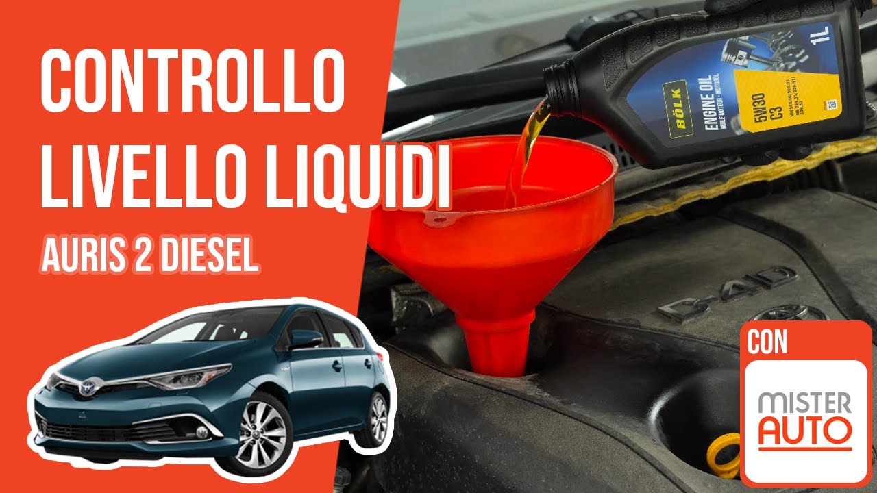 Controllo e rabbocco livello liquidi Auris 2 1.4 D-4D 📏