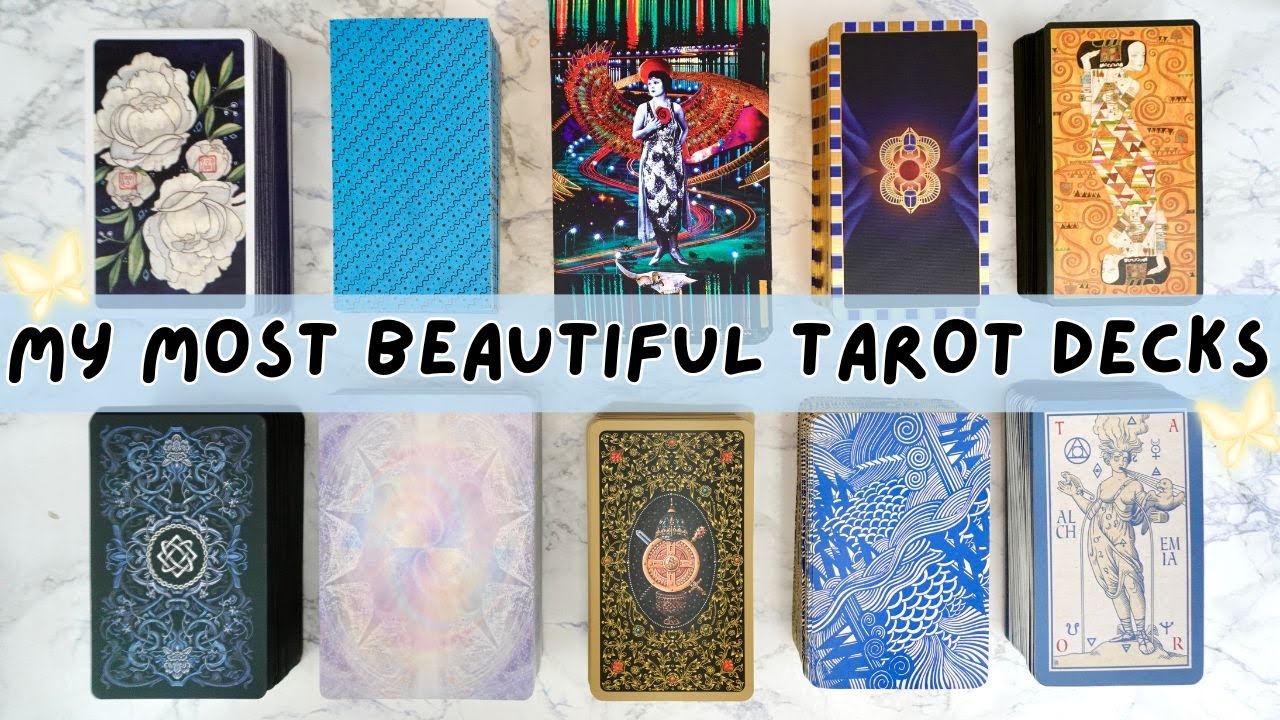 Most beautiful tarot decks in my collection (2024)😍 A tarot lovers feast 🤤