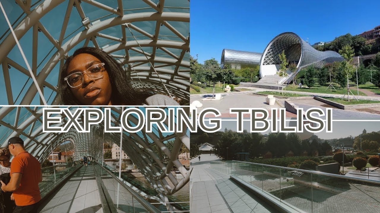 EXPLORING TBILISI GEORGIA: The Peace Bridge, Rike Park, & More. VLOGTOBER DAY 5