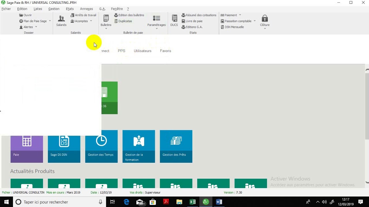 COMMENT FAIRE UNE PASSATION COMPTABLE EN SAGE PAIE