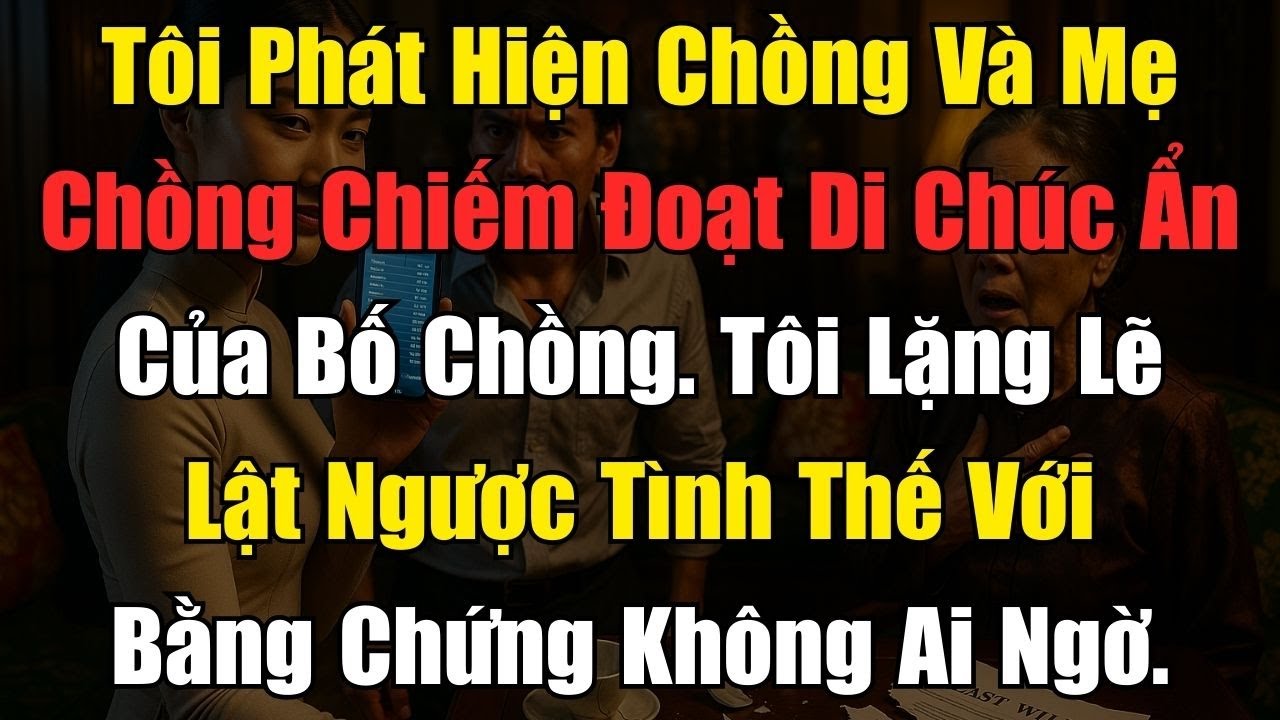 Chồng Và Mẹ Chồng Chiếm Di Chúc Ẩn. Tôi Âm Thầm Tung Bằng Chứng Khiến Họ Tái Mặt