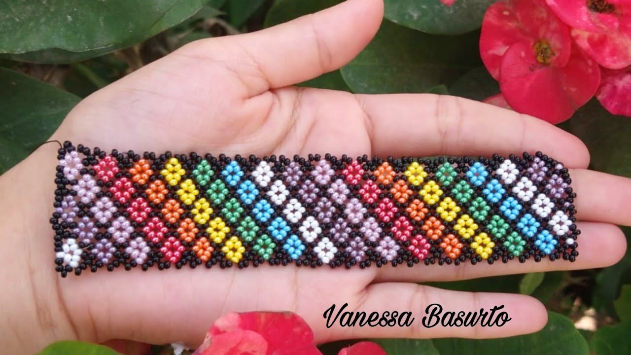 🌈BRAZALETE MULTICOLOR🌈 DE CHAQUIRAS/MOSTACILLAS (FACIL)|Easy multicolor bracelet with seed beads DIY