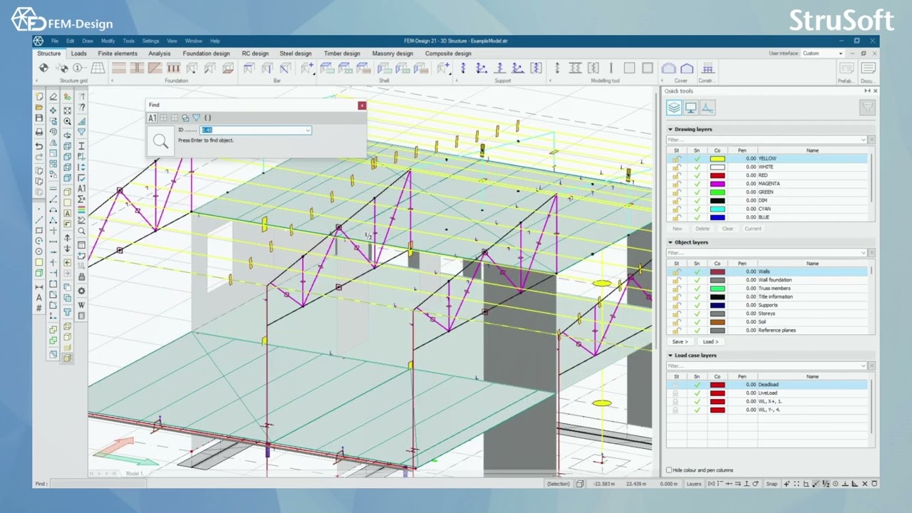 FEM Design User manual: 3.7 Tools in FEM Design