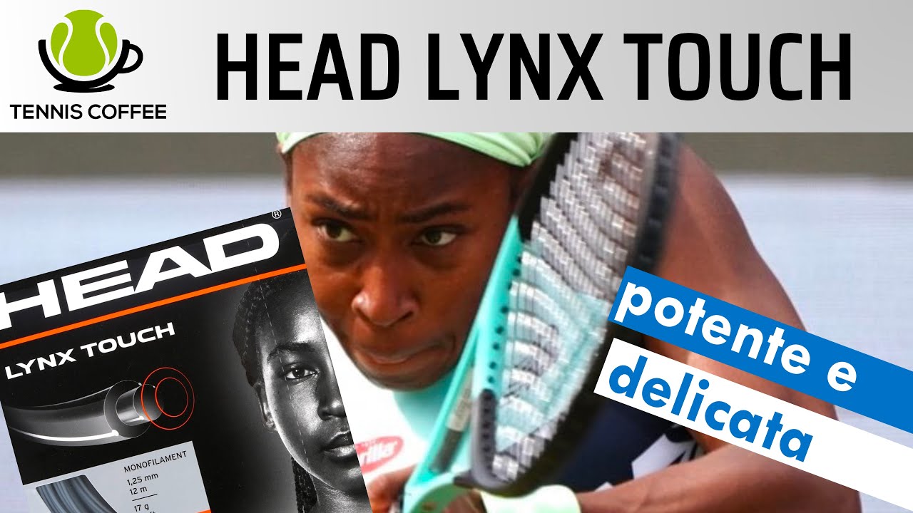 Corda monofilamento da tennis HEAD LYNX TOUCH 🖤 potenza e tocco, ma anche una durata di qualità 📣