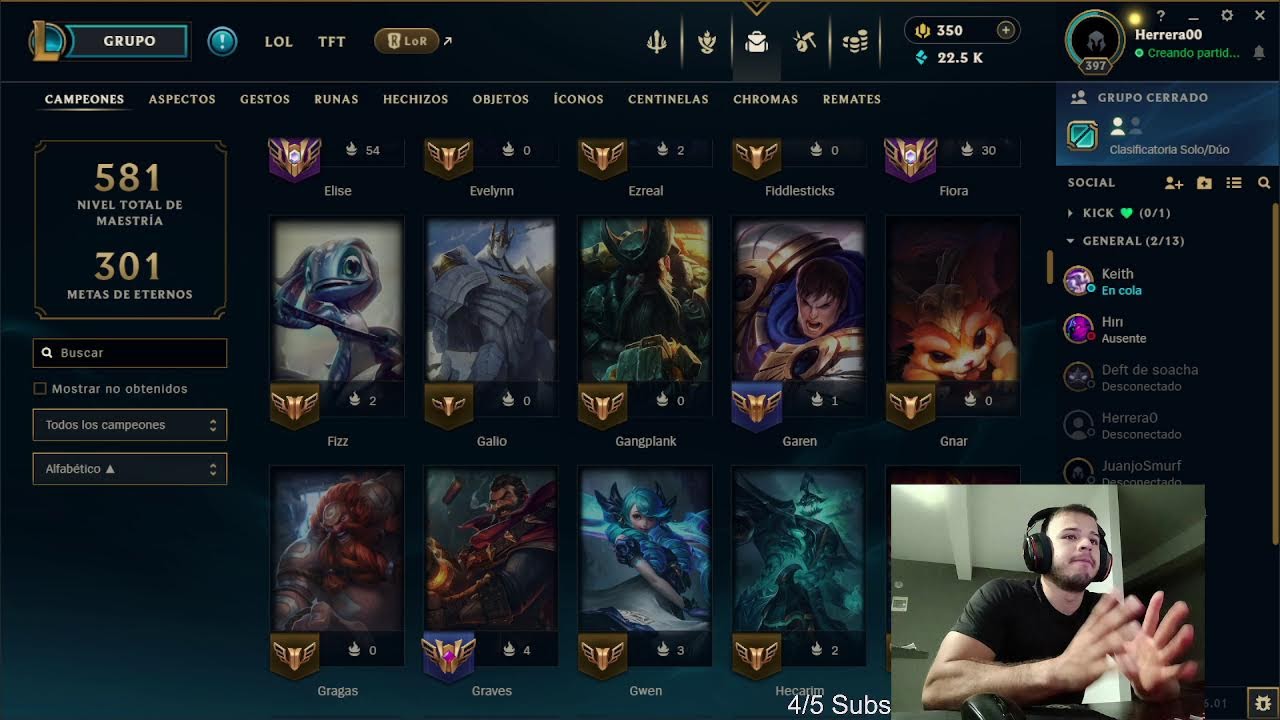 Temporada nueva de lol jugando