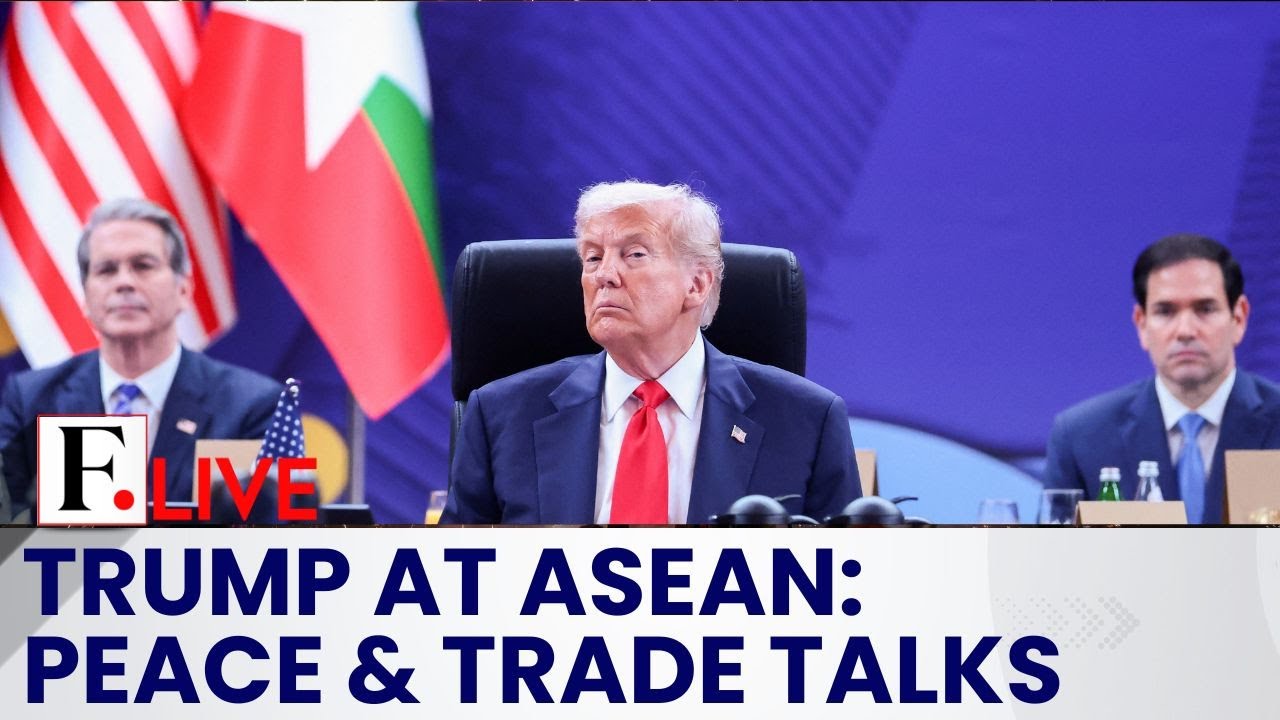 Firstpost ПРЯМОЙ ЭФИР | Трамп на саммите АСЕАН: мирное соглашение, торговые соглашения и протесты...