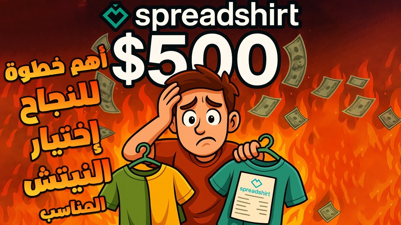 أقوى خطوة للنجاح على Spreadshirt 💥 | اكتشف النيتشات الأكثر طلبًا ومبيعات 🔥