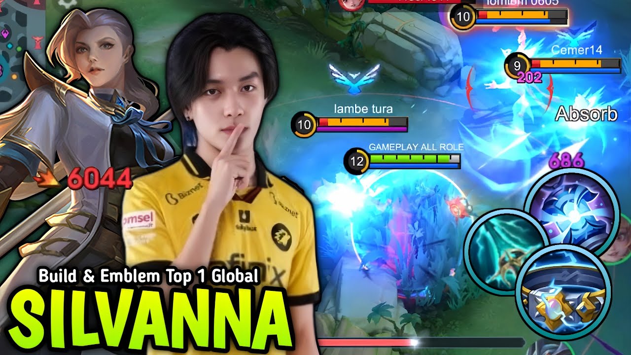 THANK YOU ONIC KAIRI FOR SILVANNA NEW 1 SHOT BUILD & EMBLEM 100% MONSTER - BUILD TOP 1 GLOBAL ROGER