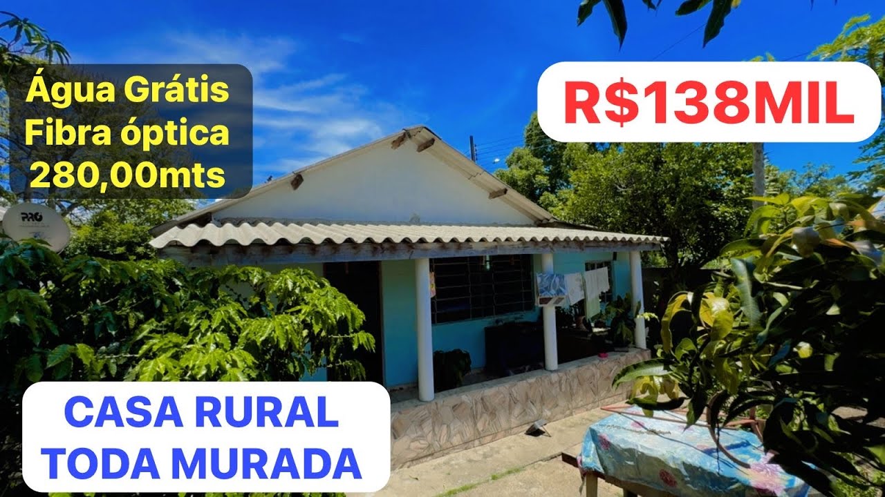 CASA RURAL UM CHARME COM AFUA GRÁTIS EM IBAITI R$138MIL