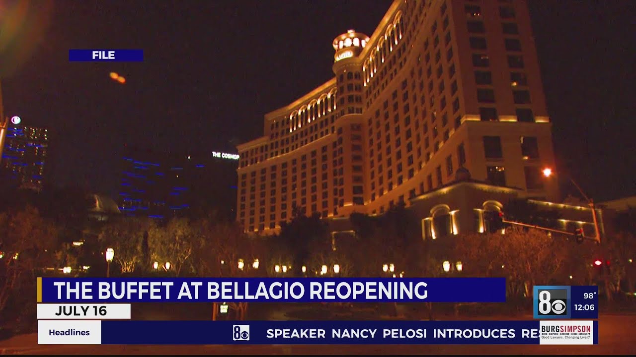 Bellagio buffet reopening 7 days a week for brunch beginning July 16