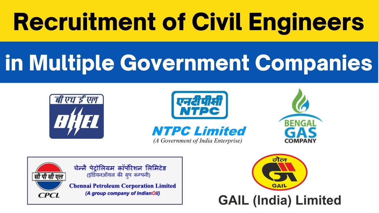 Government Job Vacancies for Civil Engineers in 2022-23 | Civil Engineering Jobs | Technical Civil