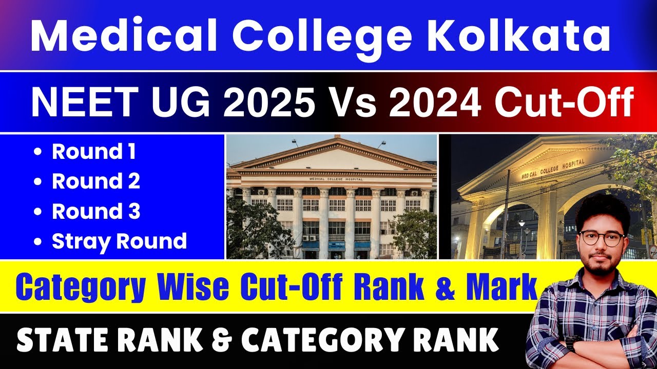 🏥 Kolkata Medical College NEET 2025 All Rounds Cut-Off Data | Category Wise | State Rank ✅