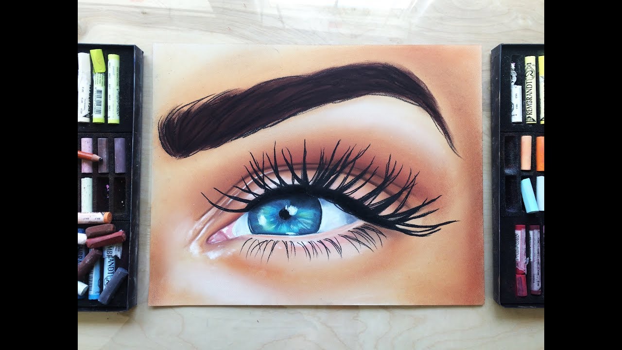 HOW TO: Working in Chalk Pastel | Blue Eye