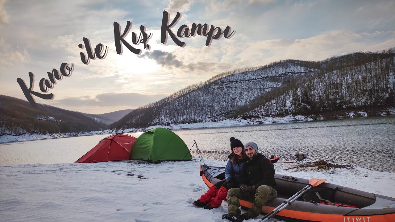 Kano ile Kış Kampı. Dağlara yolculuk /Winter camp by canoe/kayak.Journey to the mountains. / itiwit.
