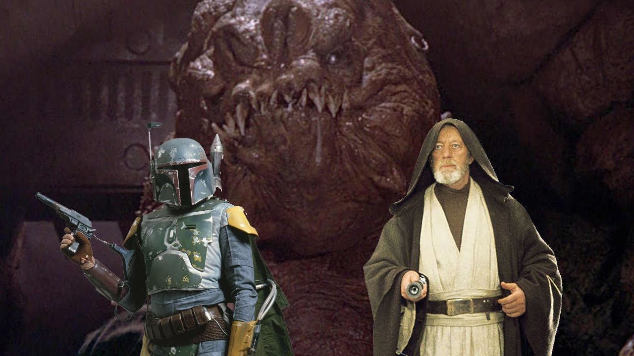 Star Wars: The Force Unleashed Jabba's Rancor Boba Fett and Obi Wan Boss Fight