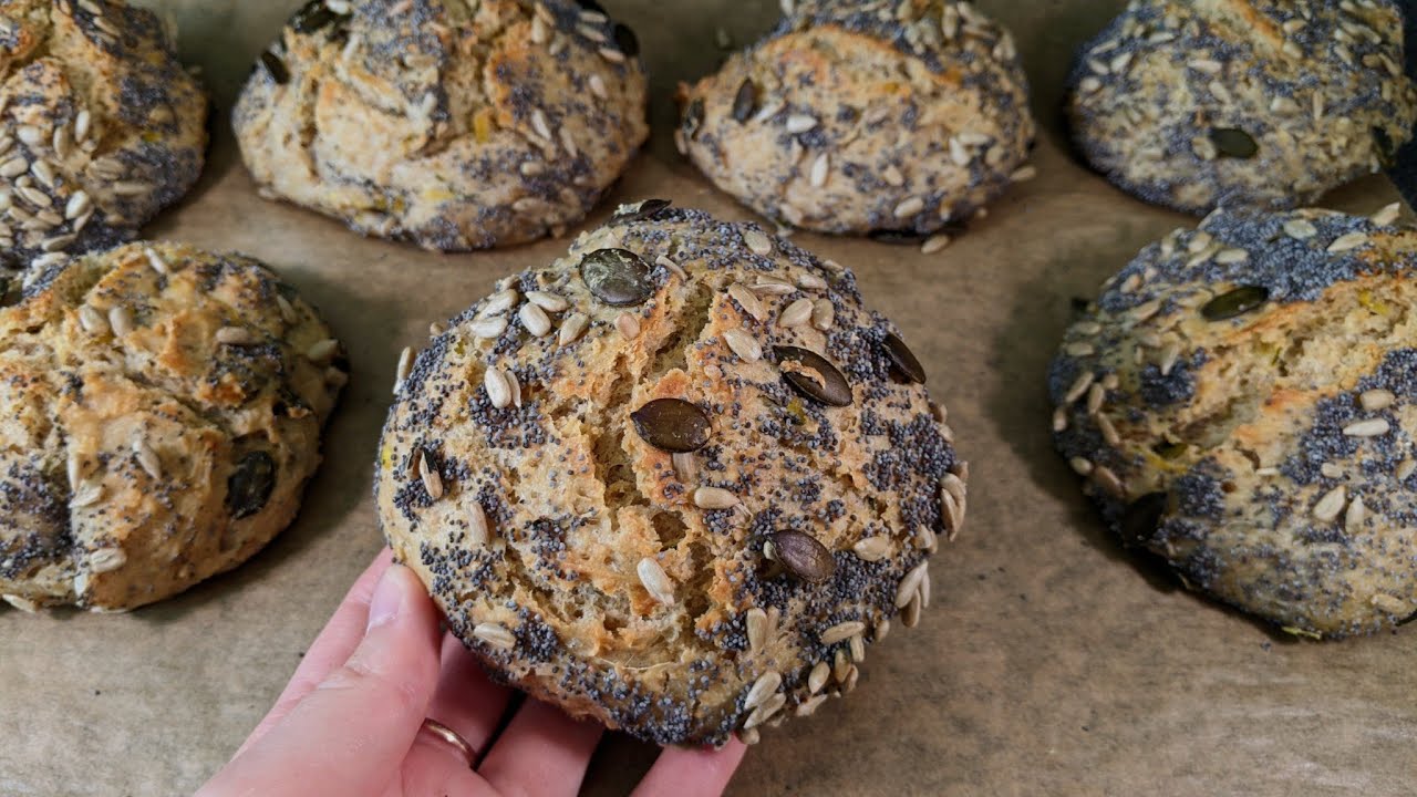 Overnight Hafer-Brötchen | Ohne kneten schnell und einfach | Vegan | Moriis Kitchen