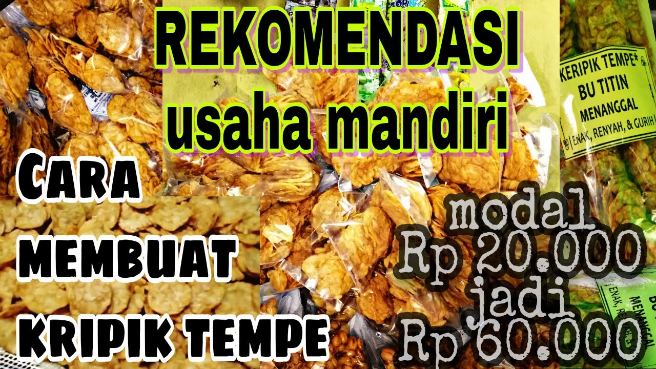 Cara membuat kripik tempe untuk usaha mandiri