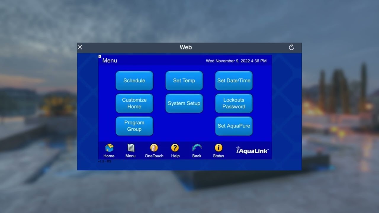 iAquaLink Control App: How To Schedule Equipment Using WebTouch