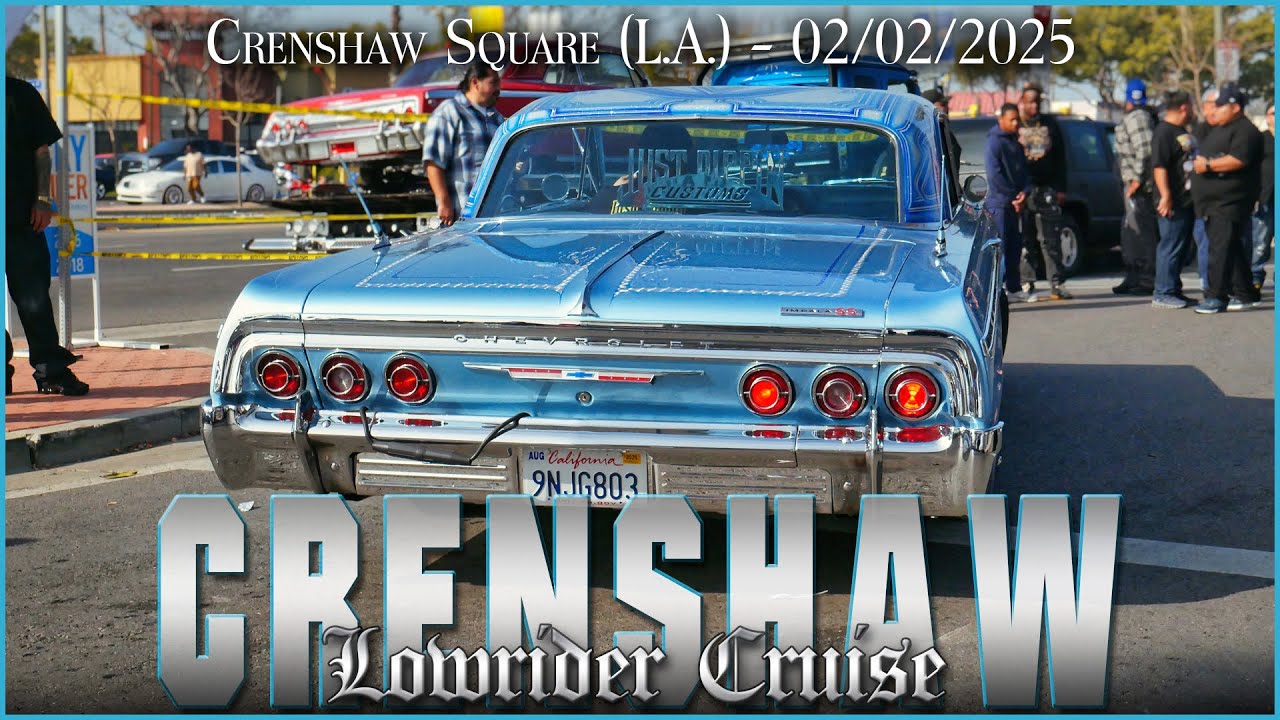 Epic Lowrider Cruise at Crenshaw Square! 🔥 Los Angeles Lowriders Take Over (Feb. 2, 2025)