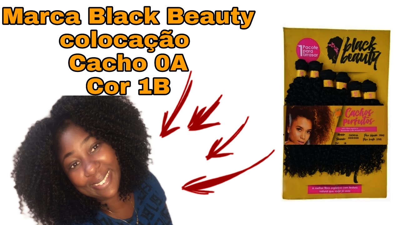 Black Beauthy Cacho 0A Cor 1B//Coloção Black Natural E Lindo💖