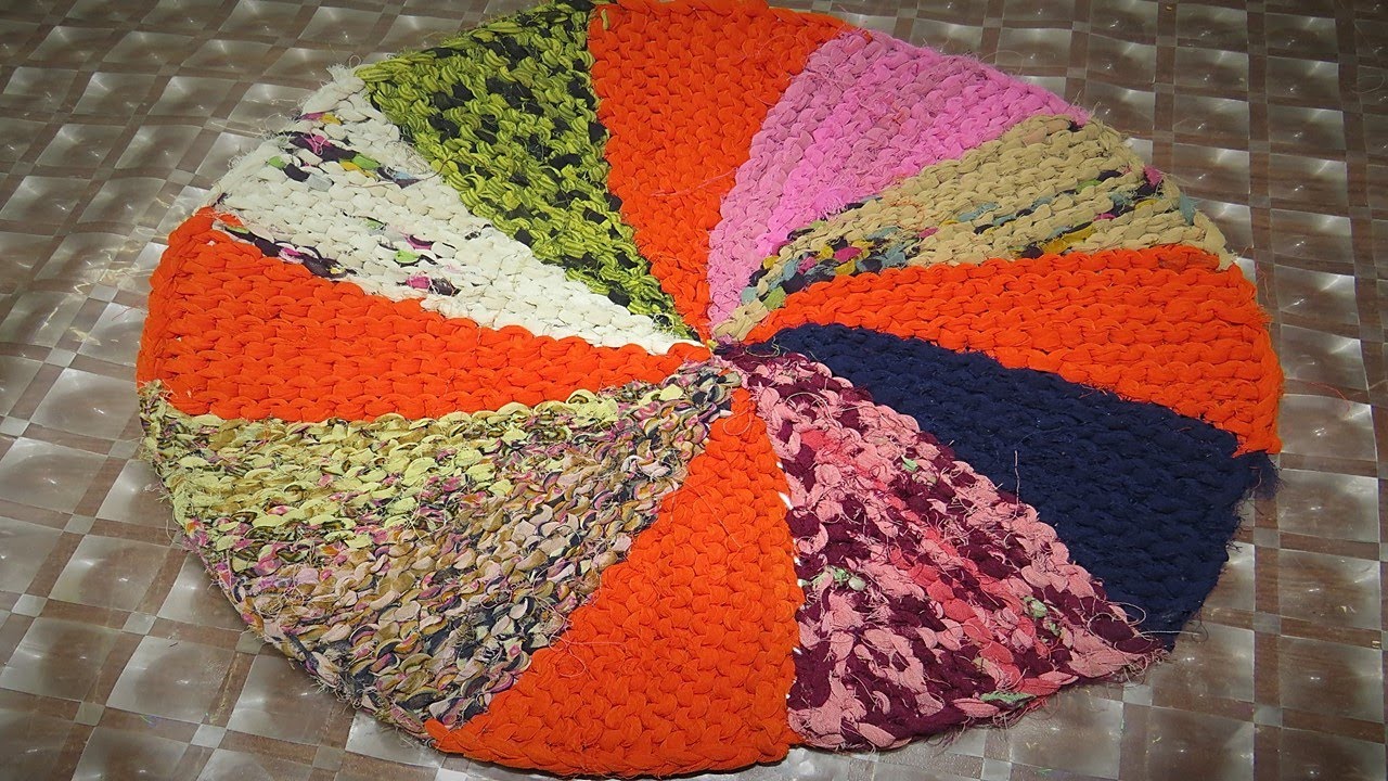 कलियों वाला पायदान बनाना हुआ आसान अपनाएं ये सरल तरीका  Doormat | Colorful Paydan | Old clothes Mat