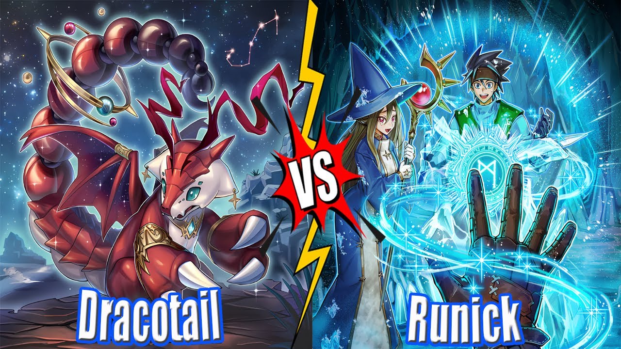 Dracotail vs Runick Magnifistorming & Vanquish Soul K9 vs Dracotail  - High Rated DB Yu-Gi-Oh!