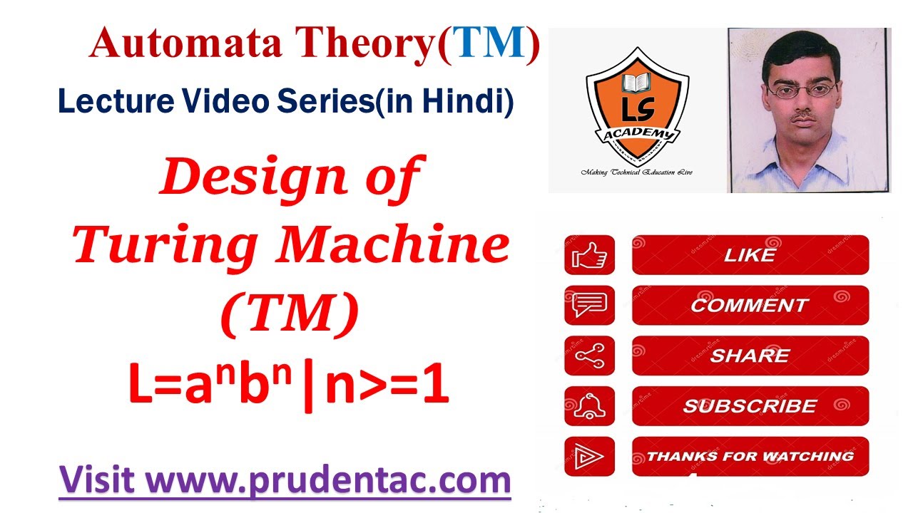 Design of Turing Machine for L=a^nb^n